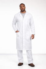 White Standard Dust Coat – Clean. Professional. Built for Everyday Performance.
