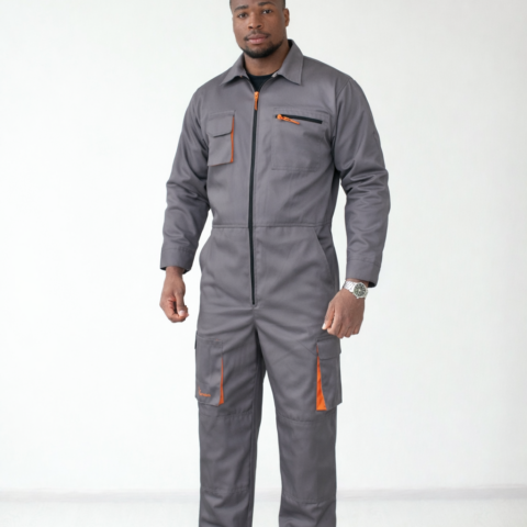 Mahia Grey Standard Overalls with Utility Pockets – Durable Industrial Workwear
